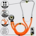 thumbnail image 3 of Dixie Ems Sprague-Rappaport Type Two Tube Stethoscope – Orange, 3 of 5