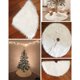 thumbnail image 3 of Árbol De Navidad Skirt Piel Sintética Alfombra Decoraciones Árboles - Blanco, 90cm Sunnimix Falda de felpa de árbol de Navidad, 3 of 8