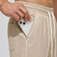 thumbnail image 5 of Akiihool Mens Trousers Casual Pants Men's Relaxed Fit Casual Stretch Pant Winter Casual Khaki,L, 5 of 9