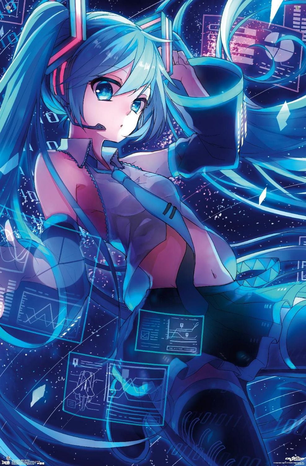 Hatsune Miku - Screens Wall Poster, 22.375" x 34"