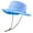 Clear Sky Blue, variant on UPF 50+ Foldable Sun Hat Patterned Under Brim Bucket Hats for Summer Hiking Fishing Beach Safari Men Women