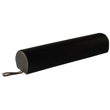 Master Massage 6"x 26" 3/4 Round Massage Bolster -Black