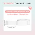 thumbnail image 2 of NIIMBOT Labels 0.55"x1.18"(14x30mm), Label Paper Only for B18 Label Maker 1 Roll of 190Pcs(White), 2 of 6