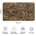 thumbnail image 3 of Grassland Camo Brown Plants Pattern Bathroom Rugs Mat,Non Slip Microfiber Bathroom Rug,Rubber Backing,Soft Bathroom Mats for Bathroom Floor,Tub and Shower,17x30in(43x75cm), 3 of 5