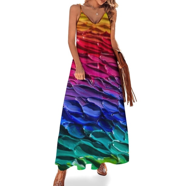 Vestido sin mangas Waves of Color Vestidos de fiesta para mujer Vestidos de cóctel de moda para mujer