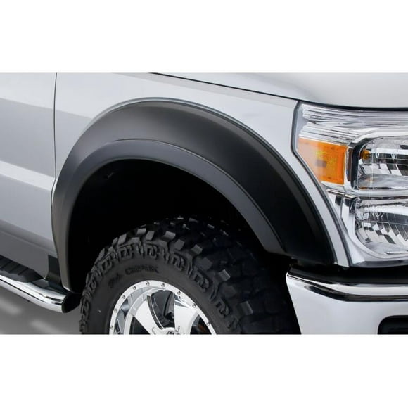 Bushwacker Fender Flare 20932-02 Extend-A-Fender; 1-3/4 Inch Tire Coverage; Matte Black; Dura-Flex 2000 ABS Smooth Plastic; 6-1/2 Inch Flare Height; Set Of 4
