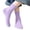 Hot Pink, variant on Eltusu Girls Cotton Socks, Solid Color Stretchy Breathable Casual Mid-Calf Socks Pink Size 10-12 T