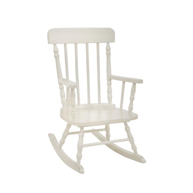 wooden childs rocking chair