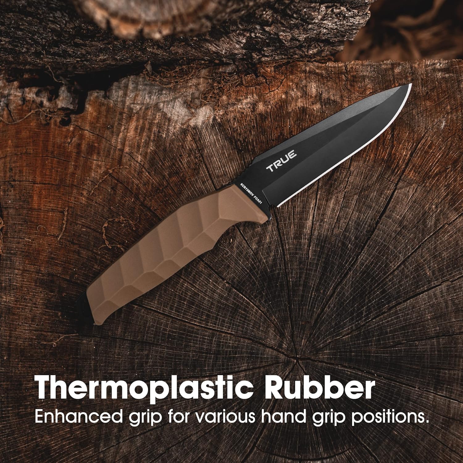 True 4 Inch Stainless Steel Drop Point Fixed Blade Knife