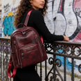 thumbnail image 6 of Sunyuer Daily Use Backpack Purse for Women PU Leather Travel Back Pack Fashion Multipurpose Design Shoulder Bags Handbag, 6 of 8