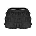 thumbnail image 5 of Lingerie Sexy Boyshort Panties for Women Lace Ruffle Booty Mini Tiered Ruffle Coquette Cute Shorts Wear To Holiday, 5 of 7