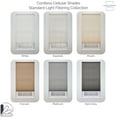 thumbnail image 6 of Linen Avenue Cordless Standard Light Filtering Cellular Shade 71 W x 48 H, Platinum (Arrives 1/4" Narrower), 6 of 9