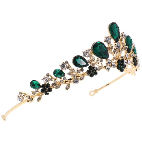 Hytrove 1Pcs Crown Headband Metal Rhinestone for Women Teen Girls Wedding Party Hair Accessories