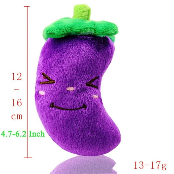 Plush Dog Toy Bite Proof Dog Chew Toy Cat Pet Plush Red Pepper Eggplant Radish A Walmart