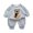 Light Gray, variant on Esaierr 1-5T Boys Girls Cotton Sweatshirt Tracksuit Outfit Crewneck Sweatsuit Sweatpants Pants Set Spring Fall Casual Clothes for Toddler Baby