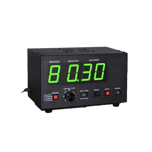Minuterie de Gym Portable, Minuterie d'Intervalle à LED, Horloge de Compte à Rebours, Chronomètre