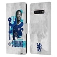 thumbnail image 1 of Head Case Designs Officially Licensed Chelsea Football Club 2022/23 First Team Raheem Sterling Leather Book Wallet Case Cover Compatible with Samsung Galaxy S10, 1 of 6