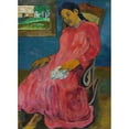 thumbnail image 2 of Paul Gauguin 11x14 Gold Ornate Wood Frame and Double Matted Museum Art Print Titled - Draw (Melancholic), 2 of 4