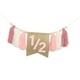 thumbnail image 5 of Mi 1/2 silla de cumpleaños de cumpleaños banner accesorios de la foto decoración de cumpleaños banner banner de guirnaldas para baby shower niña de Rosa, 5 of 8
