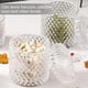 thumbnail image 4 of Elegancia organizativa, recipiente de vidrio transparente con diseño de diamantes facetados para buffet de dulces de bodas, tarro de dulces de cristal con tapa para decoración del hogar, elegante, 4 of 5