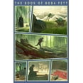 thumbnail image 2 of Boy's Star Wars: The Book of Boba Fett Grogu Scenes  Pull Over Hoodie Navy Blue Heather Small, 2 of 4