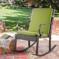 thumbnail image 2 of MOONORAH Outdoor Chair Cushions, Patio Seat Cushions Outdoor Chair Pads, 42"L x 18"W Rectangle Waterproof Outdoor Chair Cushion Garden Sofa Couch Chair Pads, Premium Comfortable, Green, 2 of 9