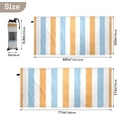 thumbnail image 3 of Dreamtimes Blue and Yellow Vertical Stripes Beach Towel,Absorbent Quick Dry Sport Towel Oversized Lightweight Soft Bath Towel for Travel Sports Pool Swimming Bath Camping 30x60in, 3 of 7