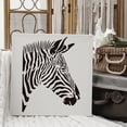 thumbnail image 4 of Zebra Drawing Painting Stencils Templates 11.6x8.3inch Zebra Pattern Plastic Stencils Decoration Rectangle Reusable Stencils for Painting on Wood Floor Wall and Fabric DIY, 4 of 7