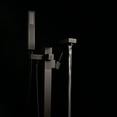 thumbnail image 3 of 1-Handle Freestanding Floor Mount Roman Tub Faucet Bathtub Filler with Hand Shower in Matte Black, 3 of 5