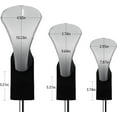 thumbnail image 2 of FINGER TEN Golf Club Head Covers Woods Driver Fairway Hybrid 3/4/5 Set, Headcovers Men 1 3 5 7 X Interchangeable Number Tag, Fit All Wood Clubs, 2 of 7