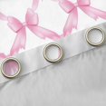 thumbnail image 4 of jejeloiu Kawaii Cartoon Bowtie Blackout Curtains Set of 2 (52x84 Each),Pink Bow Knot Window Curtains For Girl, 4 of 6