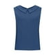 thumbnail image 4 of Vestidos Casuales Para Mujer, Blusas De Mujer De Moda Camisa bonita de lino con cuello de muñeca, suelta, sin mangas, de color liso y verano para mujer, 4 of 5