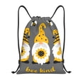thumbnail image 1 of Saiise Bee Kind Pattern Sports Drawstring Backpack - String Swim Gym Bag with Wet Proof Pocket for Women&Men-Small, 1 of 6