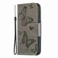thumbnail image 5 of Dteck Case For Redmi Note 7 Elegant Embossed Butterfly Cash Slots Bookstyle Wallet PU Leather Durable Magnetic Closure Flip Kickstand Shockproof Compatible Xiaomi Redmi Note 7 , Gray, 5 of 7
