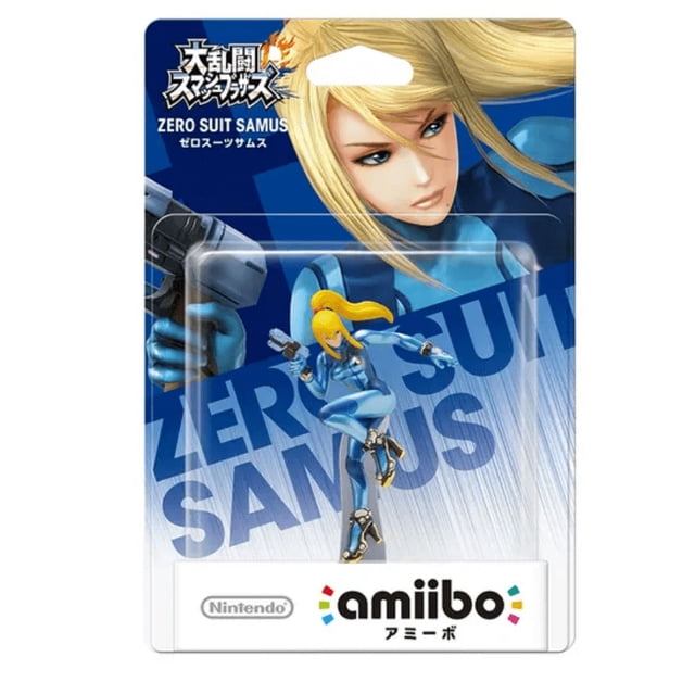 Figura Amiibo Zero Suit Samus Metroid Super Smash Bros Nintendo