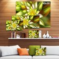 thumbnail image 2 of Designart - Huge Yellow Fractal Flower - Floral Canvas Art Print, 2 of 2