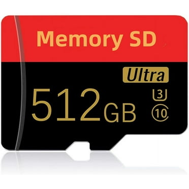 512GB Micro SD Card Memory Card Memory Card Class 10 High Speed Ultra Micro SDXC for Smartphone/PC/Computer/Camera/Drone