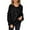 Black, variant on Women's Oversized Knit Sweater Long Sleeve Pullover with Side Slit & Pocket – Loose Fit Round Neck Tunic Top for Fall Winter, Soft Comfortable Casual Fashion Sweater