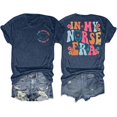 thumbnail image 3 of TINZ T-Shirt Graphique à Col Rond pour Femmes, Ensemble de Hauts d'Été à Manches Courtes Décontractés, Hauts de Course, 3 of 3