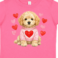 thumbnail image 4 of Inktastic Cute Golden Doodle Puppy Heart Valentine's Day Boys or Girls Toddler T-Shirt, 4 of 5
