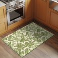 thumbnail image 2 of Tropical Plant Leaves Area&nbsp;Rug 2x3ft Watercolor Palm Leaf Linen Texture Non-Slip&nbsp;Washable Square&nbsp;Rugs Soft Felt Indoor Floor Mat for Bedroom Kitchen Living Room Bathroom, 2 of 9
