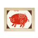 thumbnail image 1 of Marco de foto de madera Unbranded Año de cerdo animal China Zodiaco Rojo 6x8 pulgadas, 1 of 4