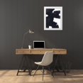 thumbnail image 3 of Vess, June Erica 25x32 White Modern Wood Framed Museum Art Print Titled - Block Brush I, 3 of 4