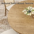 thumbnail image 4 of Farini 43" Round Dining Table, Modern Wood Kitchen Table with Hidden Storage & Metal Base, Seats 4, for Dining Room or Kitchen, Walnut, 4 of 7