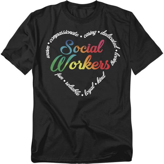 Social Worker Heart Unisex Graphic Tee For Men & Women