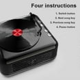 thumbnail image 5 of Turntable Record Player Portable Vinyl Record Player With Built-in Speakers Classic Vinyl Player Bluetooth Audio Banmo, 5 of 5