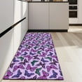 thumbnail image 4 of Purple Butterfly Pattern Kitchen Rug Mat,Kitchen Runner Rugs Non Skid Washable,Decorative Kitchen Floor Mats for Kitchen,Sink,Laundry,17"X47", 4 of 5