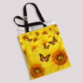 thumbnail image 2 of PKQWTM Yellow sunflowers Atop One Another Canvas Shoulder Bags Handbags Tote Bags Shopping Bag, 2 of 2