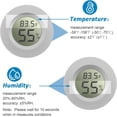 thumbnail image 5 of BEMS-1 pieza de temperatura digital electrónica integrada redonda blanca y, 5 of 5