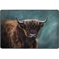 thumbnail image 4 of Dreamtimes Highland Cow Scottish Non-Slip Area Rug Cattle Animal Floor Carpet Comfort Floor Mats Decor for Indoor Front Porch,Living Room, Bedroom,Kitchen, 36"x24", 4 of 5